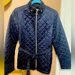 Lightweight navy blue quilt jacket